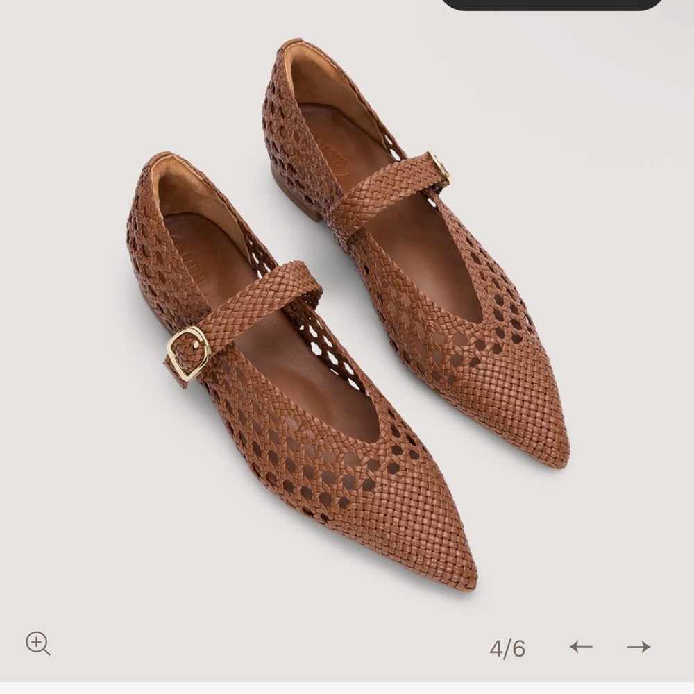 Bared Forktail walnut tan woven leather